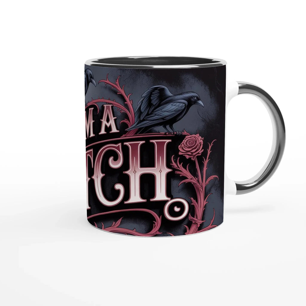 🖤 Gothic Witch’s Ceramic Mug – 11oz Black Magic Coffee Cup ☕✨ | Witchy Gift for Spellcasters & Gothic Lovers