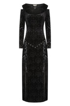 Banned Amara Gothic Burnout Velvet Dress