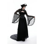 Dark in Love Belladonna Lace Bell Sleeve Goth Shrug