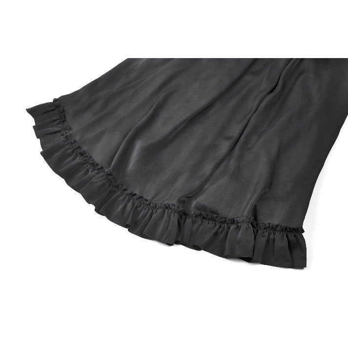 Dark in Love Gothic Victorian Lace Panel Skirt (Crimson)