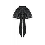 Dark In Love Beatrix Goth Satin Ruffled Overskirt