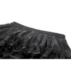 Dark in Love Belladonna Tiered Lace High-Low Goth Skirt in Black