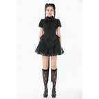 Dark in Love Gothic Lace Waist-Shaping Blouse