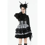 Dark in Love Hexa Layered Tartan Skirt