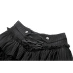 Dark in Love Cordelia Gothic High-Low Layered Skort