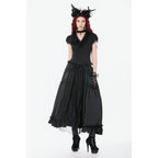 Dark in Love Courtly Cross Gem Gothic Blouse