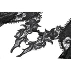 Dark In Love Gothic Deep-V Lace Bell Sleeve Cape