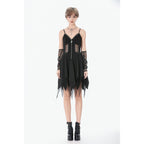 Dark in Love Punk Sleeveless Dress with Chains