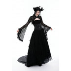 Dark in Love Belladonna Lace Bell Sleeve Goth Shrug