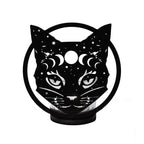 Alchemy Gothic Celestial Cat Tealight Holder