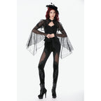 Dark in Love Gothic Velvet Mesh Patchwork Leggings