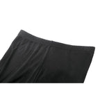 Dark in Love Goth Flare Leggings with Lace Frills
