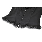 Dark in Love Courtly Cross Gem Gothic Blouse