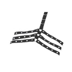 Dark In Love Punk Rib Cage Grommet Waist Cincher