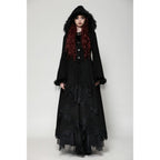 Dark in Love Eira Lace and Faux Fur Trimmed Hooded Coat - Size UK 10 Left Only!