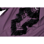 Dark In Love Druantia Puff Sleeve Blouse - Deep Purple