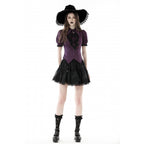 Dark In Love Druantia Puff Sleeve Blouse - Deep Purple