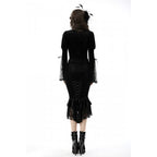 Dark In Love Zira Velvet Fishtail Skirt