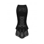 Dark In Love Zira Velvet Fishtail Skirt