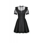 Dark in Love Dark Lace-Framed Silhouette Dress