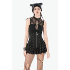 Dark in Love Brynja Eyelet Balloon Shorts