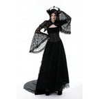 Dark in Love Belladonna Lace Bell Sleeve Goth Shrug