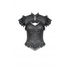 Dark in Love Seraphine Lace Shoulder Goth Top