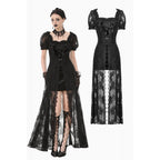 Dark in Love Morwenna Lace Gothic Maxi Dress in Black