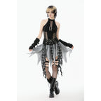 Dark in Love Morrigan Punk Patchwork Skirt
