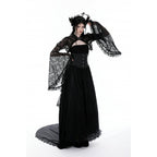 Dark in Love Belladonna Lace Bell Sleeve Goth Shrug