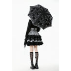 Dark in Love Belladonna Embroidered Folding Parasol
