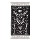 Bat Moon Phase Rug Gothic Cotton Wall Floor Decor