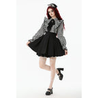 Dark in Love Striped Ruffle Gothic Lolita Dress