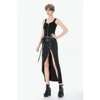 Dark in Love Punk Lace-Up Corset Style Top