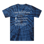 Care Instructions | White Print Tonal Spider Tie-Dye T-Shirt
