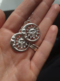 Sun and Moon Dangly Charm Earrings, Celestial Gifts