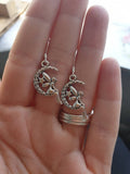 Fairy Moon Dangly Charm Earrings In Gift Bag, Moon Lover, Fairy Lover, Gifts For Her