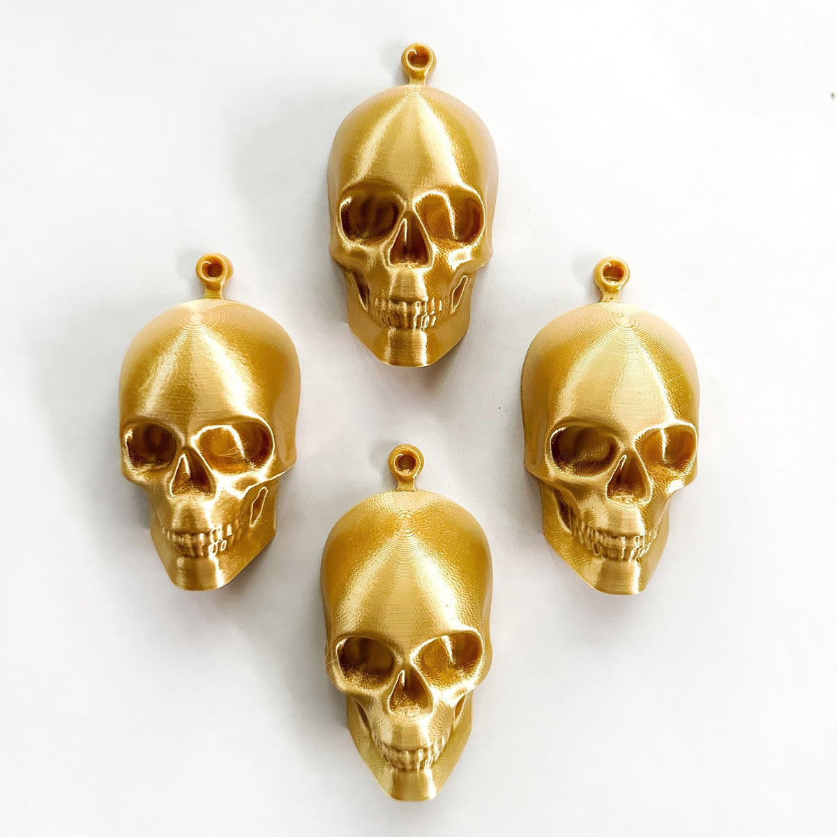 Skull Alternative Christmas Bauble Decorations (Set of 4)