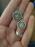 Sun Dangly Charm Earrings In Gift Bag, Retro Gifts, Sun Lover, Celestial Gifts, Stocking Filler