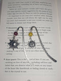 Sun Charm Bookmark In Gift Bag, Reader Gift, Book Lover, Celestial