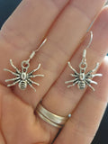Spider Dangly, Charm Earrings In Gift Bag Perfect For Halloween