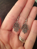Hamsa Hand Dangly Charm Earrings In Gift Bag, Spiritual Gifts