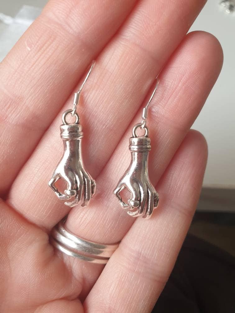 Hand Charm Earrings, Gifts For Her, Fun Jewellery