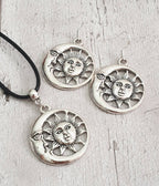 Moon Charm Jewellery Set, Dangly Earring And Necklace Set In Gift Bag