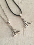 Yoga Lady Charm Necklace Silver Plated Or Waxed Cord Variable Lengths, Gift Packaged, Meditation
