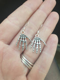 Skeleton Hand Charm Earrings, Gifts For Her, Fun Jewellery