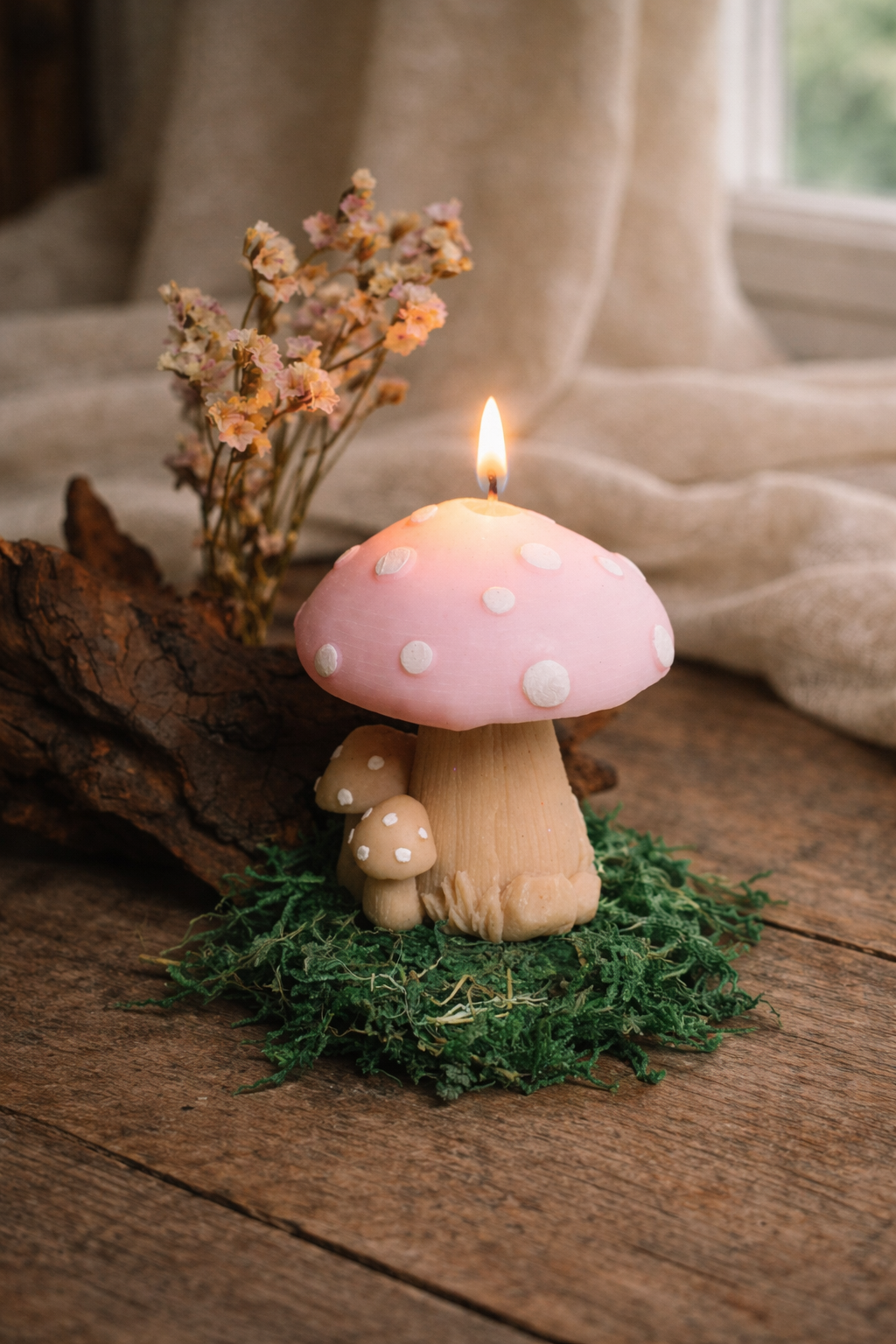 Mushroom Family Candle