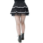 Poizen Industries Phantom Waltz Skirt Black/White