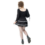 Poizen Industries Phantom Waltz Skirt Black/White