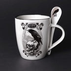 Alchemy Gothic Poe’s Raven Mug & Spoon Set